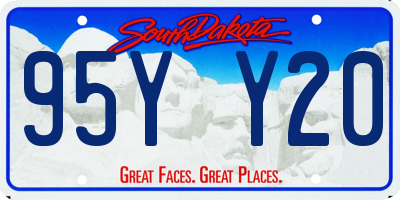SD license plate 95YY20