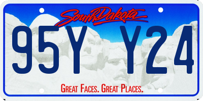 SD license plate 95YY24