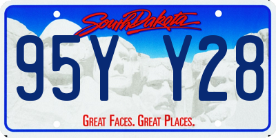 SD license plate 95YY28