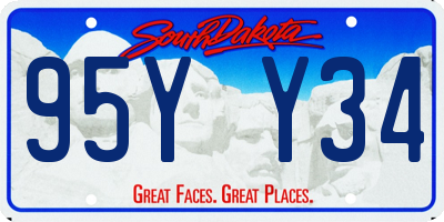 SD license plate 95YY34