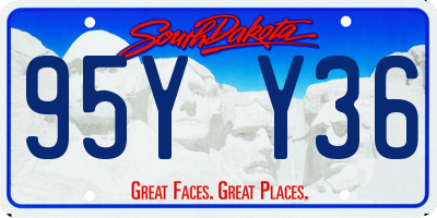 SD license plate 95YY36