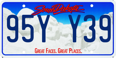 SD license plate 95YY39