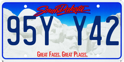 SD license plate 95YY42