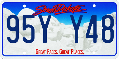 SD license plate 95YY48
