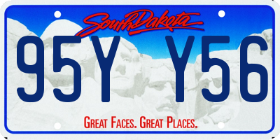 SD license plate 95YY56