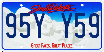 SD license plate 95YY59