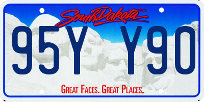 SD license plate 95YY90