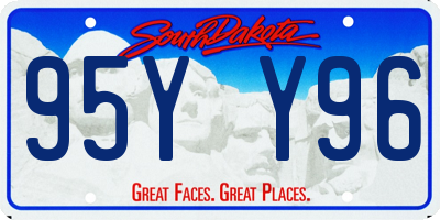 SD license plate 95YY96