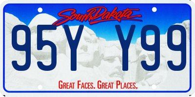 SD license plate 95YY99