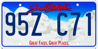 SD license plate 95ZC71