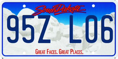 SD license plate 95ZL06