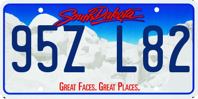 SD license plate 95ZL82