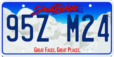 SD license plate 95ZM24