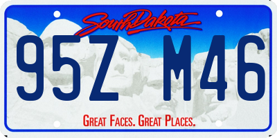 SD license plate 95ZM46