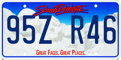 SD license plate 95ZR46