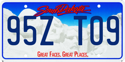 SD license plate 95ZT09