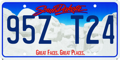 SD license plate 95ZT24