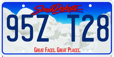 SD license plate 95ZT28