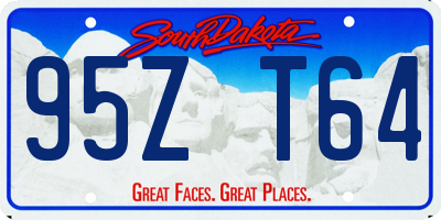 SD license plate 95ZT64