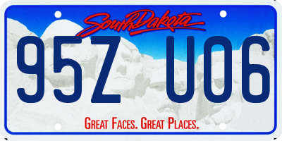 SD license plate 95ZU06