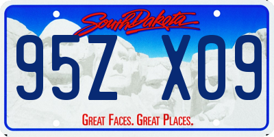 SD license plate 95ZX09