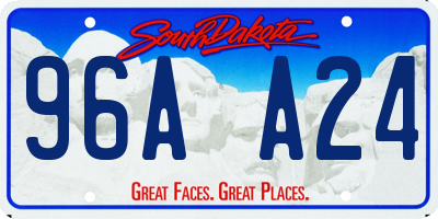 SD license plate 96AA24