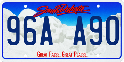 SD license plate 96AA90