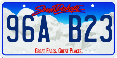 SD license plate 96AB23