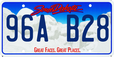 SD license plate 96AB28