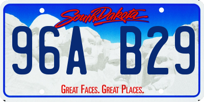 SD license plate 96AB29