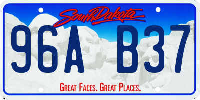 SD license plate 96AB37