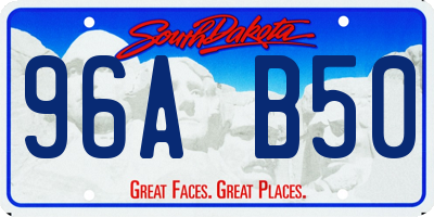 SD license plate 96AB50