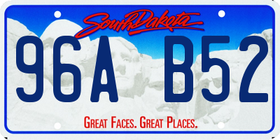 SD license plate 96AB52