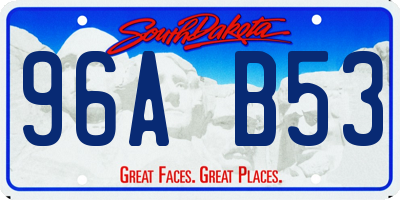 SD license plate 96AB53