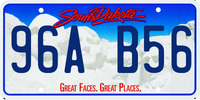 SD license plate 96AB56