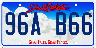 SD license plate 96AB66