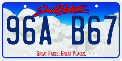 SD license plate 96AB67