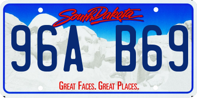 SD license plate 96AB69