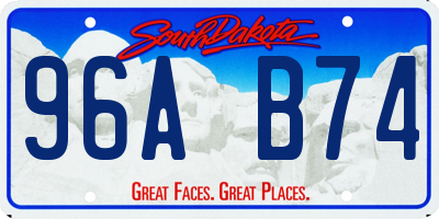 SD license plate 96AB74