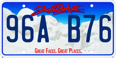 SD license plate 96AB76