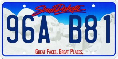 SD license plate 96AB81