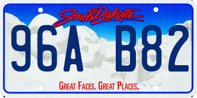 SD license plate 96AB82