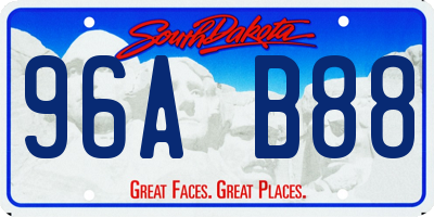 SD license plate 96AB88