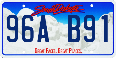 SD license plate 96AB91