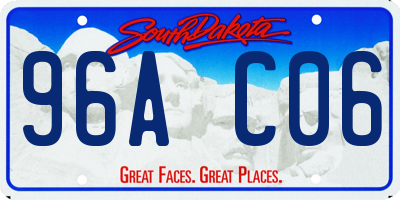 SD license plate 96AC06