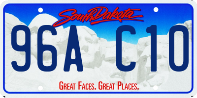 SD license plate 96AC10