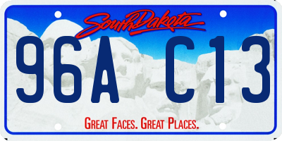 SD license plate 96AC13