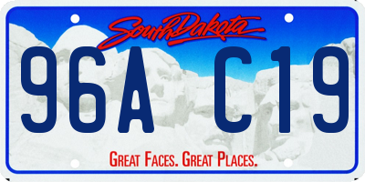 SD license plate 96AC19