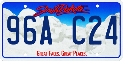 SD license plate 96AC24