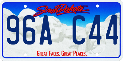 SD license plate 96AC44